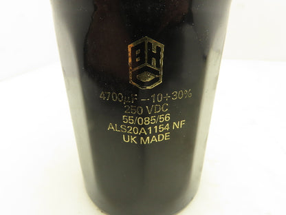 BHC ALS20A1154NF Capacitor 4700 µf -10+30% 250 VDC