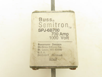 Bussmann SPJ6B700 Buss Semitron Fuse 700A 1000V