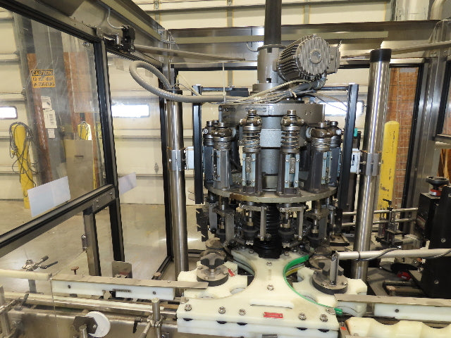 Krones Autocol K747-458 Labeler Machine 12-Bottle Auto Feed Adhesive Labeling