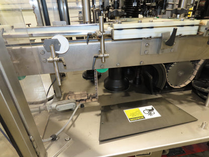 Krones Autocol K747-458 Labeler Machine 12-Bottle Auto Feed Adhesive Labeling