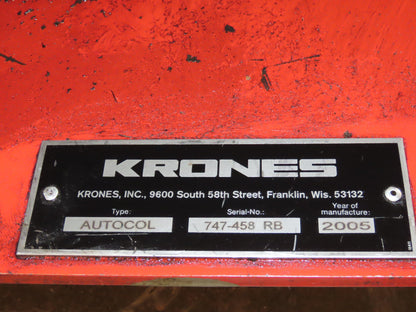 Krones Autocol K747-458 Labeler Machine 12-Bottle Auto Feed Adhesive Labeling