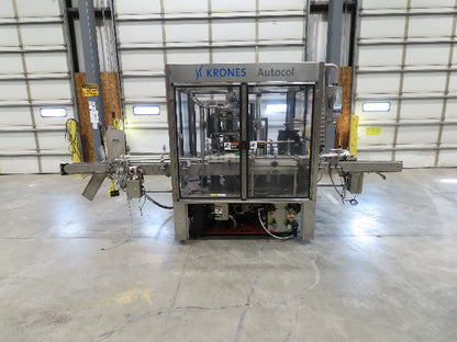 Krones Autocol K747-458 Labeler Machine 12-Bottle Auto Feed Adhesive Labeling