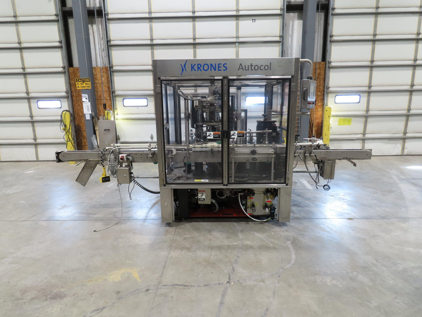 Krones Autocol K747-458 Labeler Machine 12-Bottle Auto Feed Adhesive Labeling