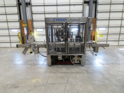 Krones Autocol K747-458 Labeler Machine 12-Bottle Auto Feed Adhesive Labeling