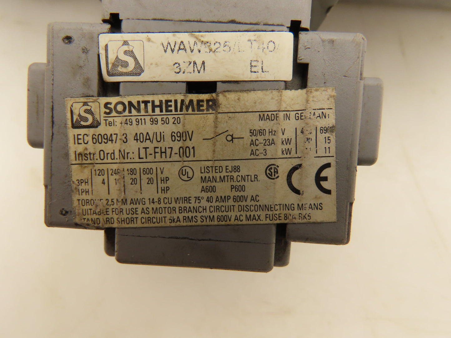 ABB 3HAC8367-1 Controller Door Interlock Rotary Switch