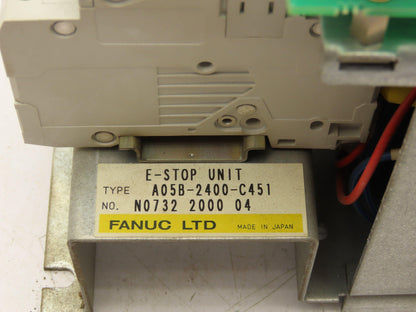Fanuc A05B-2400-C451 Emergency Stop Unit A20B-1007-0490/02A 3 Pole