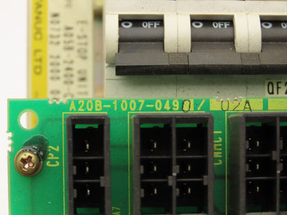 Fanuc A05B-2400-C451 Emergency Stop Unit A20B-1007-0490/02A 3 Pole