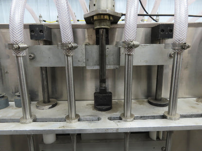 Piston Filling Pump Viscous Liquid Bottle Machine 8 Nozzle Air Clutch Stainless