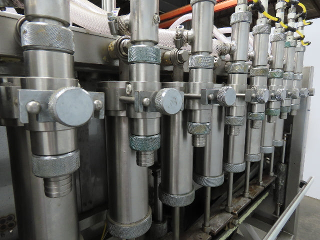 Piston Filling Pump Viscous Liquid Bottle Machine 8 Nozzle Air Clutch Stainless