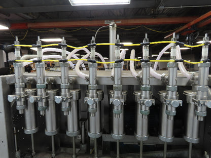 Piston Filling Pump Viscous Liquid Bottle Machine 8 Nozzle Air Clutch Stainless