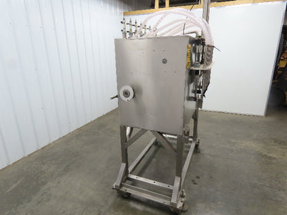 Piston Filling Pump Viscous Liquid Bottle Machine 8 Nozzle Air Clutch Stainless