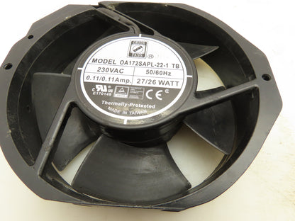 Orion OA172SAPL-22-1 TB Insert axial cooling fan 230VAC 50/60 Hz Lot Of 2