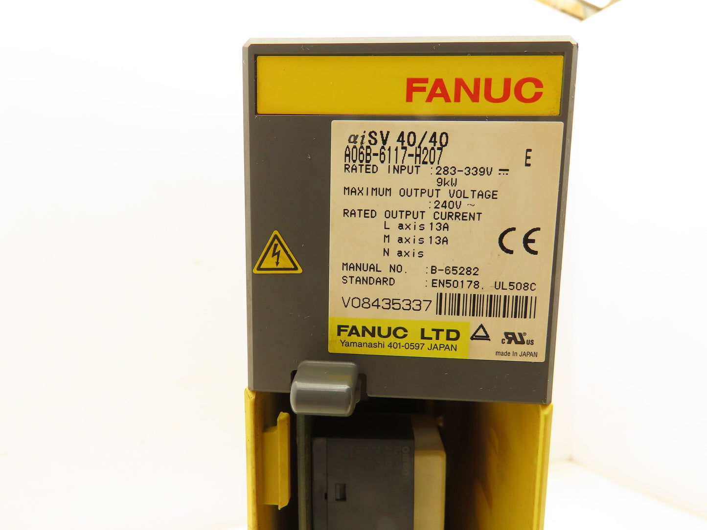 Fanuc A06B-6117-H207 Servo Amplifier Module 9kw 240V