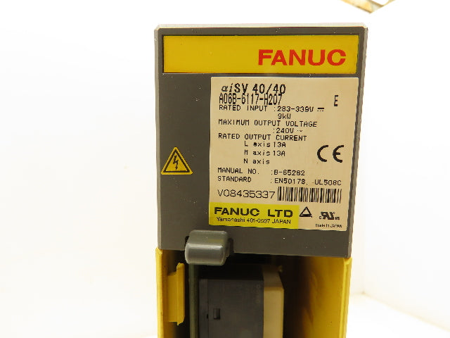 Fanuc A06B-6117-H207 Servo Amplifier Module 9kw 240V