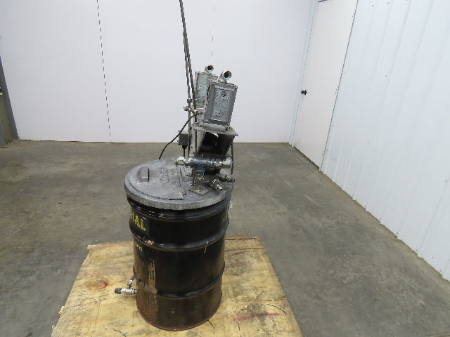 Herschal Mixing Tank 30 Gal Plastic Lined Drum 1/4 Hp 12" Impeller Float Switch