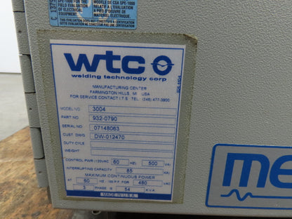 Electrical Enclosure 33x20x16" Disconnect Freestanding Wall Mount Spot Welder