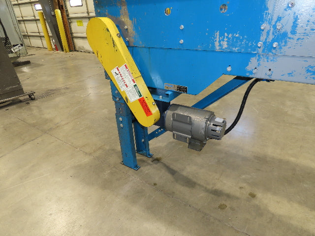 New London Engineering 8"x 10' Plastic Roller Belt Accumulating Conveyor 30 FPM