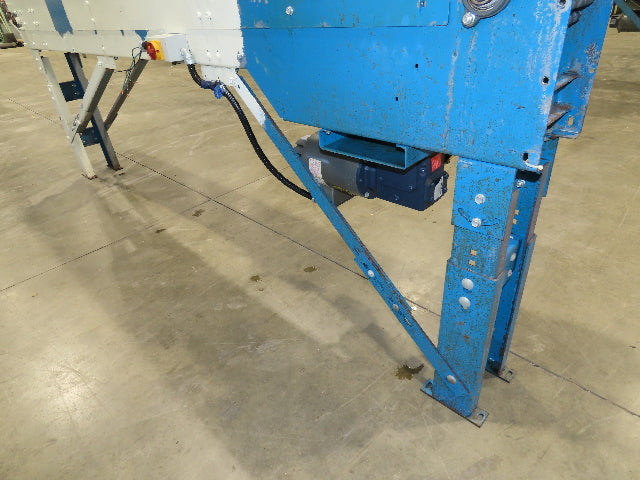 New London Engineering 8"x 10' Plastic Roller Belt Accumulating Conveyor 30 FPM
