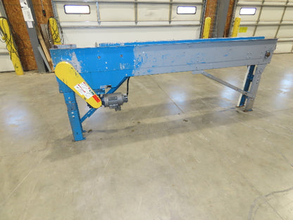 New London Engineering 8"x 10' Plastic Roller Belt Accumulating Conveyor 30 FPM