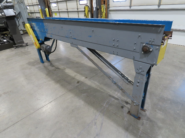 New London Engineering 8"x 10' Plastic Roller Belt Accumulating Conveyor 30 FPM