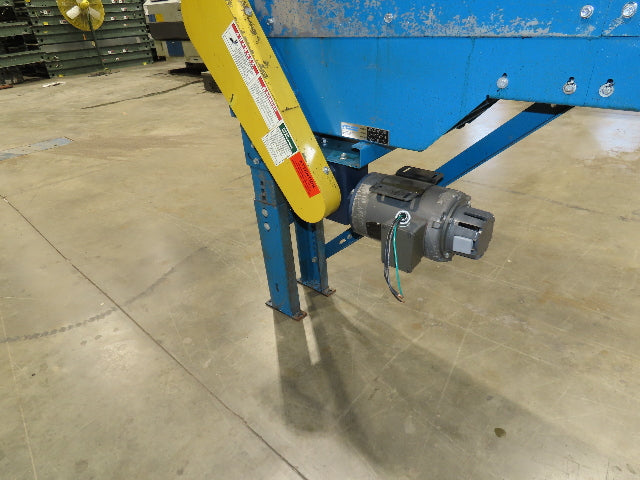 New London Engineering 8"x 10' Plastic Roller Belt Accumulating Conveyor 30 FPM