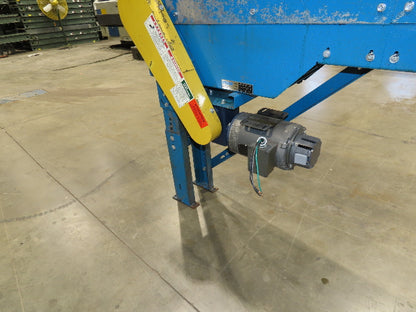 New London Engineering 8"x 10' Plastic Roller Belt Accumulating Conveyor 30 FPM
