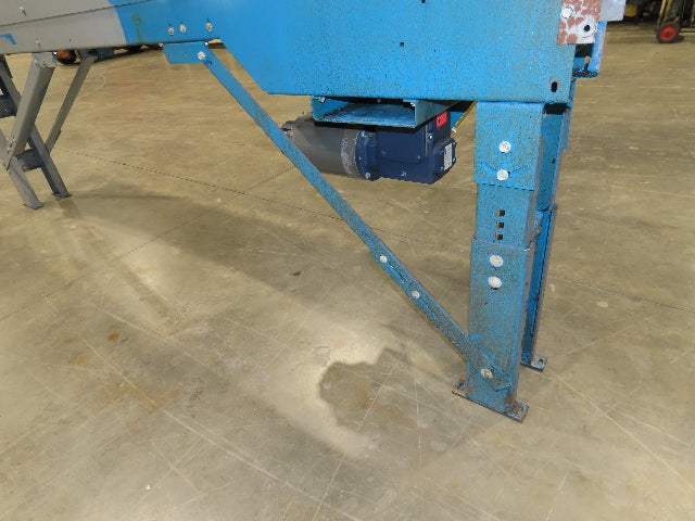 New London Engineering 8"x 10' Plastic Roller Belt Accumulating Conveyor 30 FPM