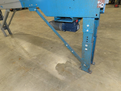 New London Engineering 8"x 10' Plastic Roller Belt Accumulating Conveyor 30 FPM