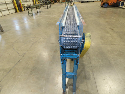 New London Engineering 8"x 10' Plastic Roller Belt Accumulating Conveyor 30 FPM
