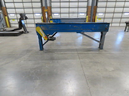 New London Engineering 8"x 10' Plastic Roller Belt Accumulating Conveyor 30 FPM