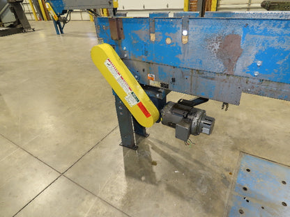 New London Engineering 7.5"x 12' Plastic Roller Belt Accumulating Conveyor 30FPM