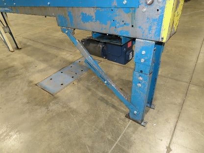 New London Engineering 7.5"x 12' Plastic Roller Belt Accumulating Conveyor 30FPM