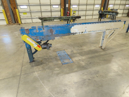 New London Engineering 7.5"x 12' Plastic Roller Belt Accumulating Conveyor 30FPM