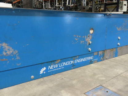 New London Engineering 7.5"x 12' Plastic Roller Belt Accumulating Conveyor 30FPM