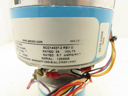 Pacific Scientific 33VM62-028-5 Servomotor With Tach Encoder 24V 6.7A