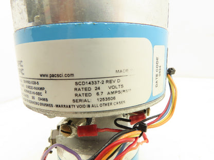 Pacific Scientific 33VM62-028-5 Servomotor With Tach Encoder 24V 6.7A