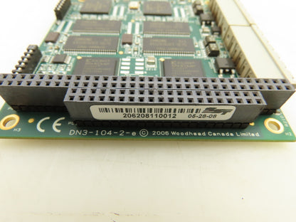 Woodhead DN3-104-2-NP-E V1.4.1 2-Channel DeviceNet PCU Card