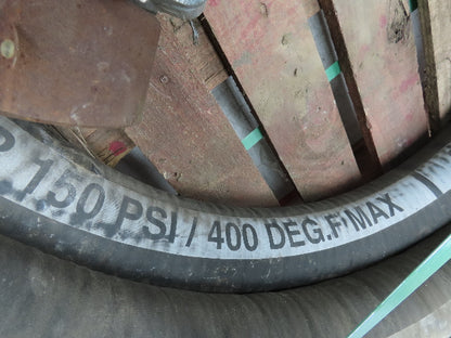 Eagle 3" ID x 49' Hot Air Compressor Dry Bulk Blower Hose Black Rubber 150 PSI