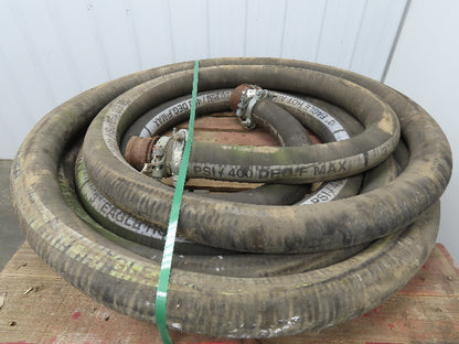 Eagle 3" ID x 49' Hot Air Compressor Dry Bulk Blower Hose Black Rubber 150 PSI