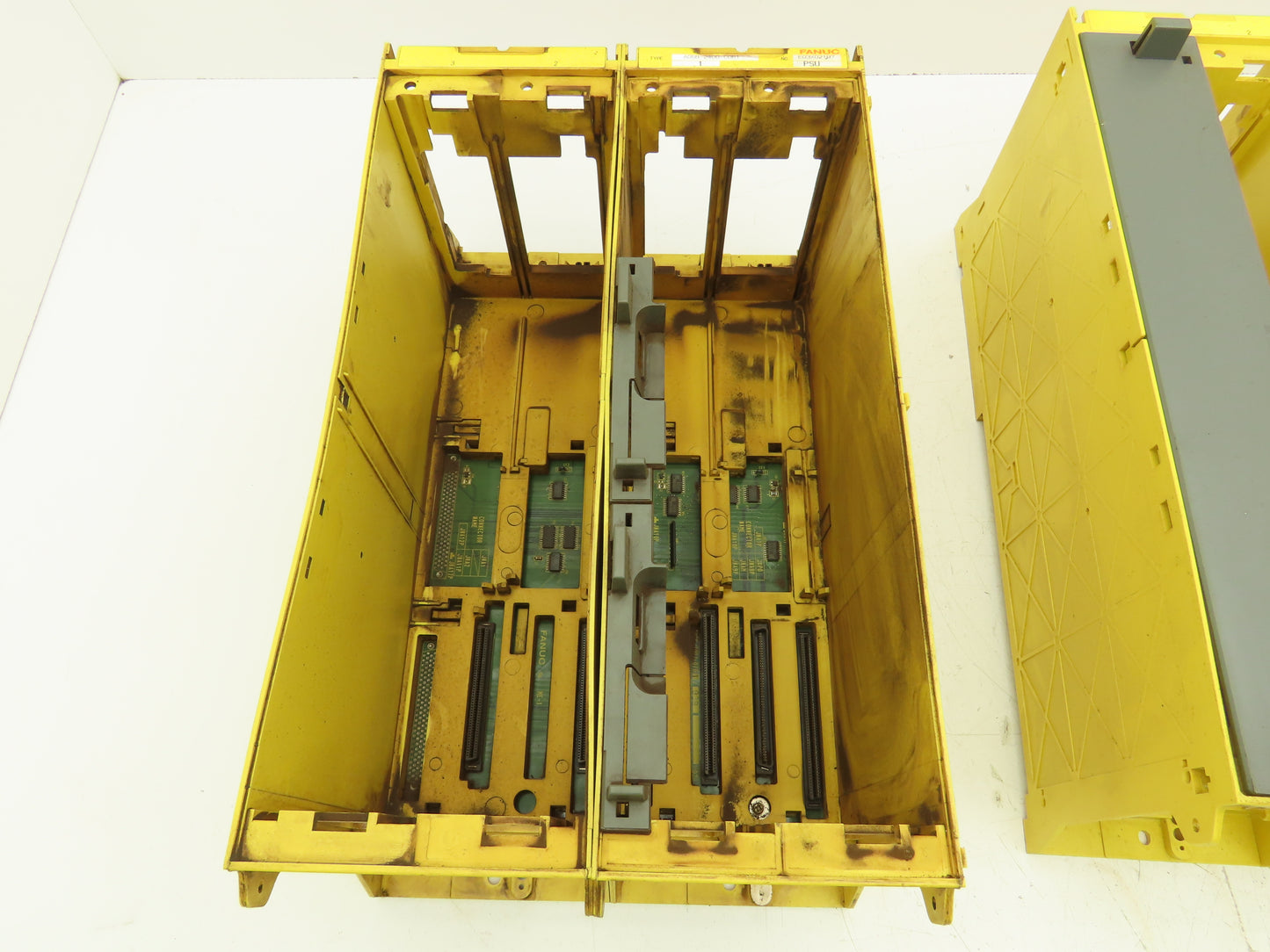 Fanuc A05B-2400-CO61 Four Slot R-J3 Backplane W/Base Board Lot of 3