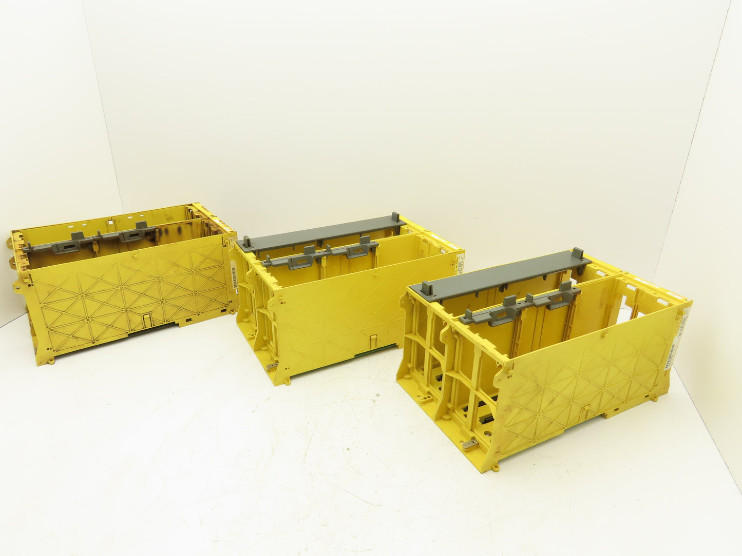 Fanuc A05B-2400-CO61 Four Slot R-J3 Backplane W/Base Board Lot of 3