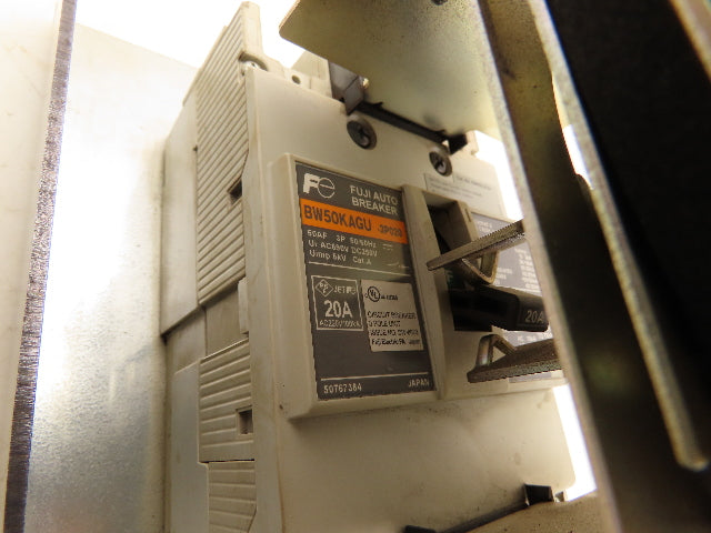 Fuji Electric BW50KAGU Circuit Breaker W/Rotary Disconnect Switch 20A 3 Pole