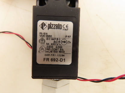 Pizzato FR 692-D1 Safety Interlock Switch With Key 1NO+1NC Snap Action Lot Of 3