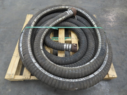 Jason 4470  3"x 48' Dry Bulk Material Rubber Suction Hose 75 PSI