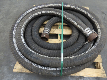 Jason 4470  3"x 48' Dry Bulk Material Rubber Suction Hose 75 PSI