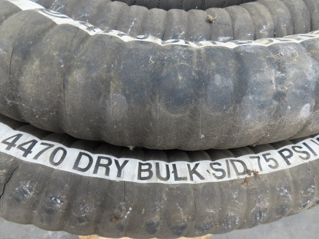 Jason 4470  3"x 48' Dry Bulk Material Rubber Suction Hose 75 PSI