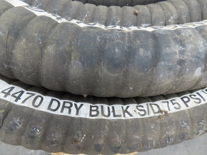 Jason 4470  3"x 48' Dry Bulk Material Rubber Suction Hose 75 PSI