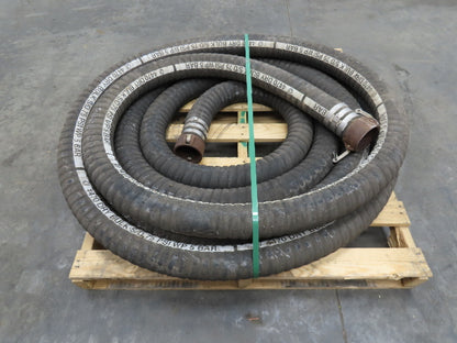 Jason 4470  3"x 48' Dry Bulk Material Rubber Suction Hose 75 PSI