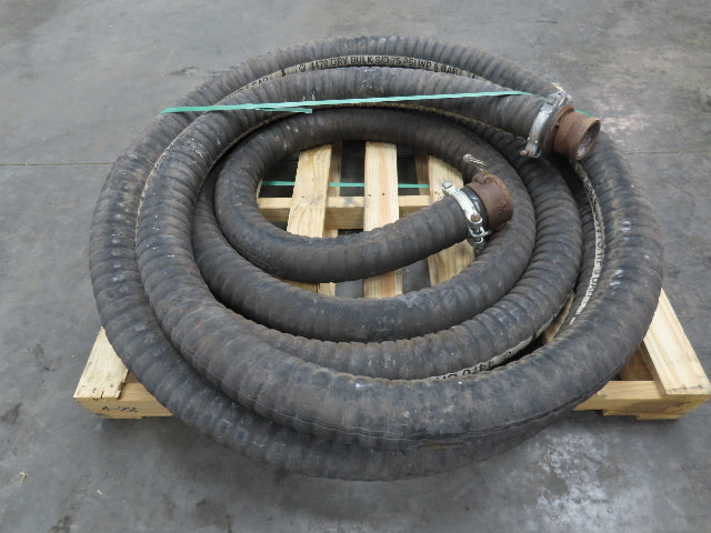 Jason 4470  3"x 45' Dry Bulk Material Rubber Suction Hose 75 PSI