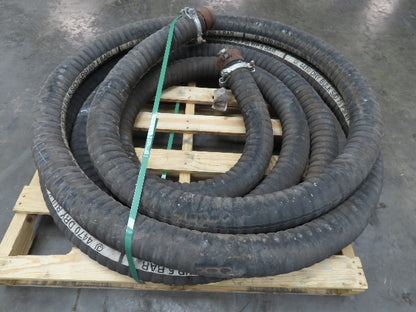Jason 4470  3"x 45' Dry Bulk Material Rubber Suction Hose 75 PSI